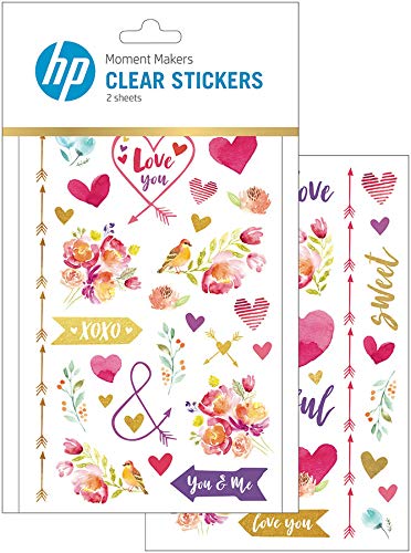 Book Cover HP Clear Stickers | Love