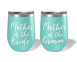PDTXCLS Yasirona TANGDIAABBCC Damtoe Wedding Gifts for Parents Mother of The Bride and Groom Wine Tumblers - Set of 2