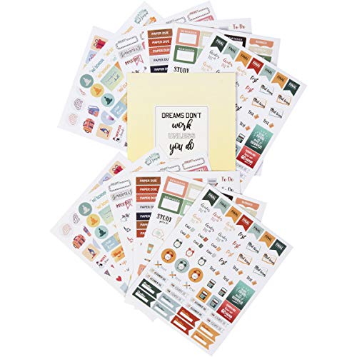 Lamare Student Planner Stickers â€“ School & Study Supplies for College Students I Use with Teacher Planner, Academic Planner, Student Planner, Nursing School Essentials, Gifts Planner Accessories