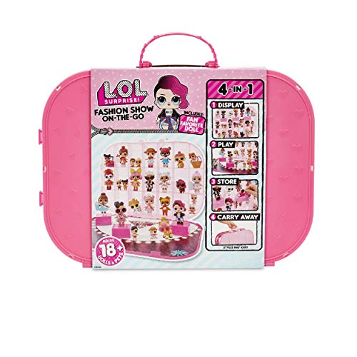 Book Cover L.O.L. Surprise! Fashion Show On-The-Go Storage/Playset with Doll Included - Hot Pink