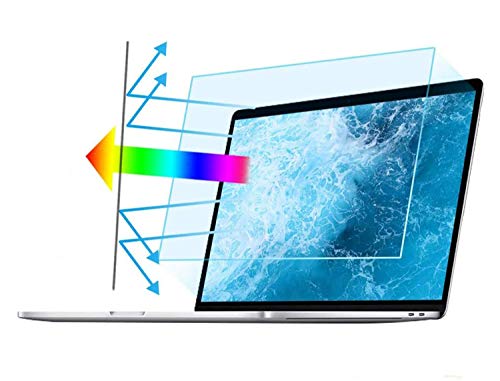 2PC 15.6 in Anti Blue Light Laptop Screen Protector, Anti Glare Filter Film Eye Protection Blue Light Blocking Screen Protector for 15.6" Display 16:9