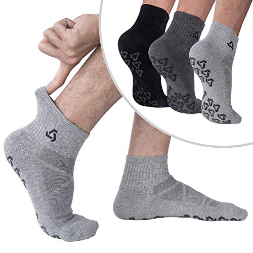 Book Cover Anti-Skid Socks With Grips Non Slip Socks Ideal For Pilates, Yoga Exercise