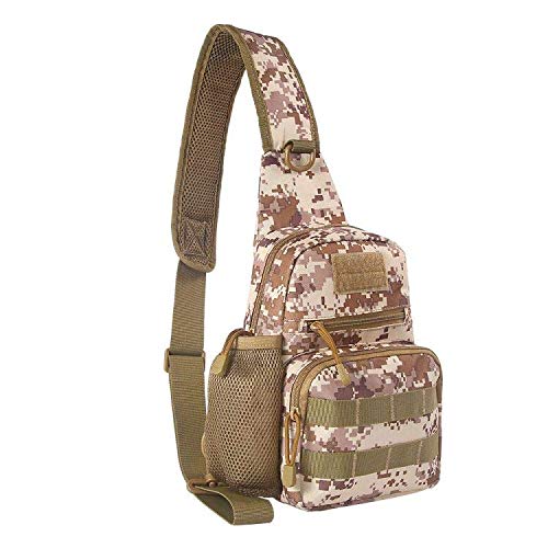 EDOBIL Tactical Bag, Messenger Bag Outdoor Sling Bag for Men Women-Small One Military Bag for Trekking,Camping,Hiking,Cycling