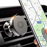 Car Phone Mount, MagnetHolder360, Air Vent Mount 360° for iPhone, Samsung, Smartphones, GPS Devices, Small Tablets, Black Midnight Color, Aluminium.