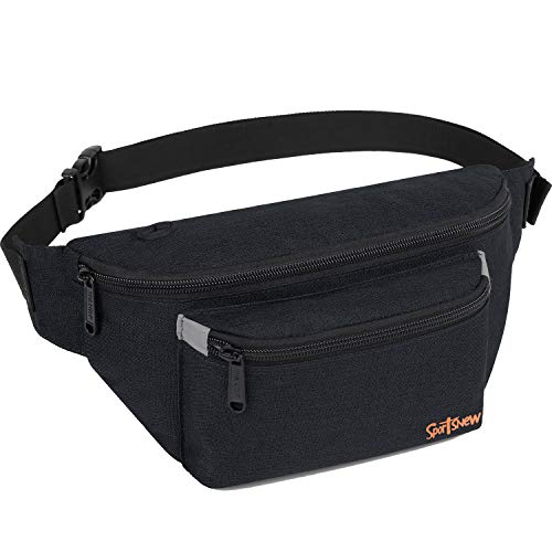 Fanny Pack for Men Women - Waist Bag Pack - Lightweight Belt Bag for Travel Sports Hiking