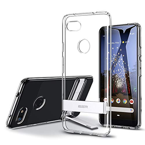 ESR Metal Kickstand Series Compatible with Google Pixel 3a XL Case, Vertical and Horizontal Stand, Reinforced Drop Protection,Flexible TPU Case with Soft Back for the Pixel 3a XL (2019 Release), Clear