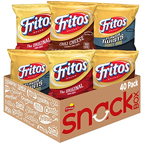 Fritos Corn Chips Variety Pack, 1 Ounce (Pack of 40)