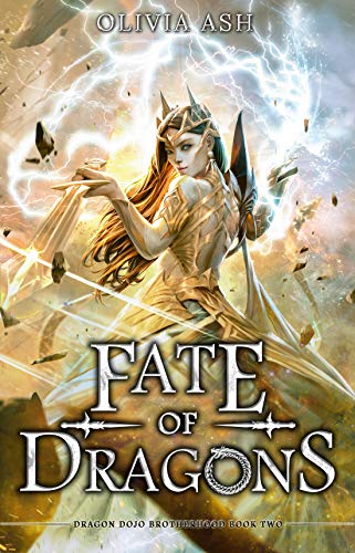Book Cover Fate of Dragons: a dragon fantasy reverse harem romance (Dragon Dojo Brotherhood Book 2)