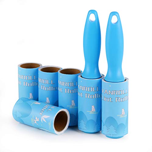 Sheets Lint Roller, 2 Handles, 6 Refills