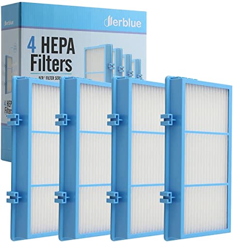 DerBlue 4pcs Replacement HEPA Filters for Holmes AER1 Type Total Air Filter,HAPF30AT for HAP242-NUC