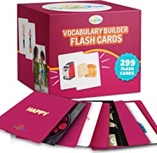 CreateFun Vocabulary Builder Flash Cards 6 Pack | 299 Educational Photo Cards with Learning Games | Includes Emotions, Go Togethers, Nouns, Opposites, Prepositions, Verbs | for Home and Speech Therapy