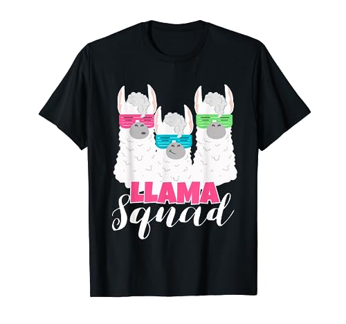 Cute Llama Squad Shirt Retro 80s Style Tshirt Gift T-Shirt