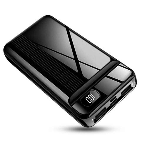 Power Bank Portable Charger 26800mAh Huge Capacity External Battery with Dual Input Port, LCD Digital Display,Smaller and Lightweight Backup Battery Compatible with Android Phone and Other Devices