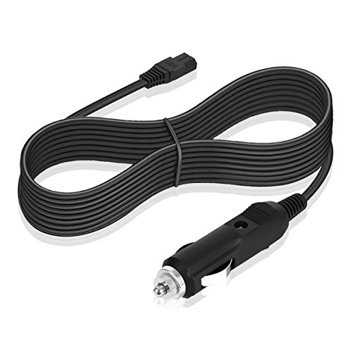 LANMU 12V DC Power Cord Compatible with Igloo Cool Chill,Igloo Kool Mate and Igloo Iceless TE Thermoelectric Cooler,Replacement Car Charger Adapter (6.6ft,Black)