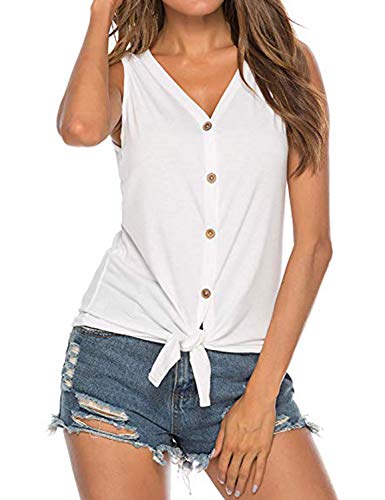 Button Down Shirts for Women - V Neck Ruffle Hem Pullover Long Sleeve Casual Blouse Loose Tops Black …