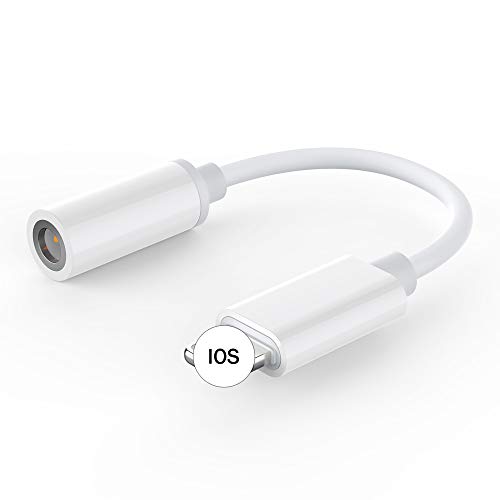 Book Cover Headphone Adapter for Phone Adapter Jack Dongle Earphone to 3.5mm Jack Aux Audio Stereo Adaptor Charger Cable Accessories Compatible with Phone 7/7Plus/8/8Plus/X/XS Max Support iOS 12 System