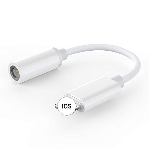 Headphone Adapter for Phone Adapter Jack Dongle Earphone to 3.5mm Jack Aux Audio Stereo Adaptor Charger Cable Accessories Compatible with Phone 7/7Plus/8/8Plus/X/XS Max Support iOS 12 System