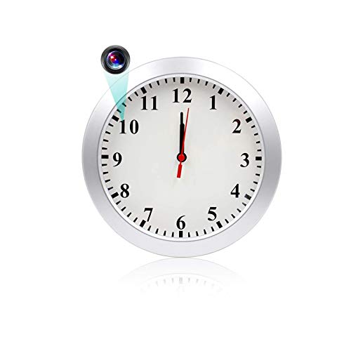 Book Cover Wireless Camera Clock XDMYWH 1080P WiFi Camera Wall Clock Camera Nanny Camera for Home Security with Motion Detection Loop Recording