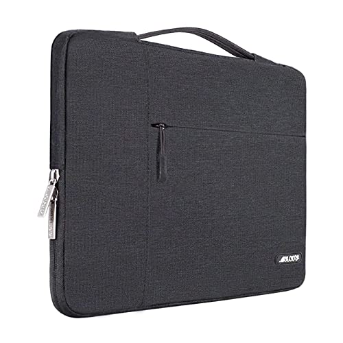 MOSISO Laptop Sleeve Compatible with MacBook Air/Pro Retina, 13-13.3 inch Notebook,Compatible with MacBook Pro 14 inch 2021 2022 M1 Pro/Max A2442,Polyester Multifunctional Briefcase Bag, Space Gray