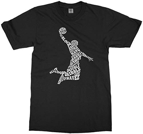 Threadrock Big Boys' Basketball Player Typography Youth T-Shirt