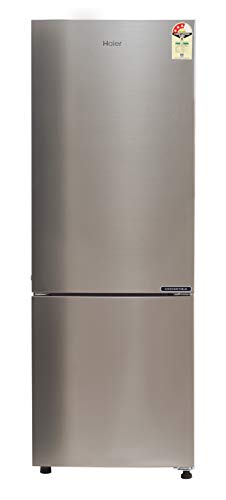Haier 256 L 3 Star ( 2019 ) Frost-Free Double Door Refrigerator (HEB-25TDS, Brushline Silver/Dazzel Steel)