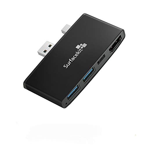 Surfacekit Docking Station for Surface Pro 5/ Pro 6, USB Hub with USB Type C, 4K HDMI, USB 3.0 x 2. USB Adapter for The 5th/6th-gen Surface Pro 2017/2018