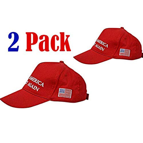 2 Pack - Make America Great Again Hat, Donald Trump MAGA Cap Adjustable 2020 Keep America Great Baseball Hat