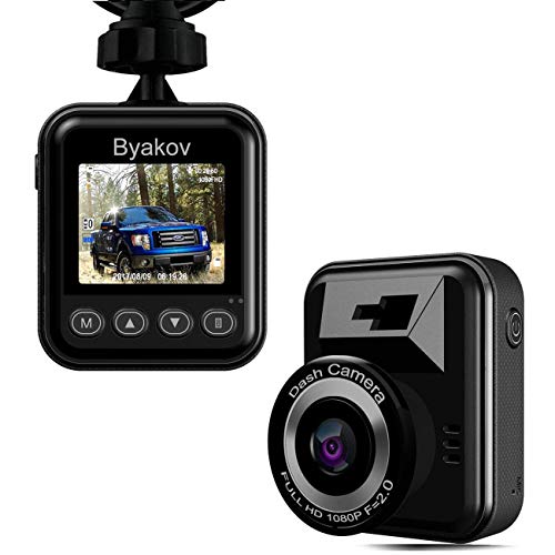 Book Cover Dash Cam, Byakov Dash Camera for Cars: 1080P Full HD Car Driving Recorder Camera with 170° Wide Angle,1.5inch Screen, Motion Detection, G-Sensor, Loop Recording, Night Vision
