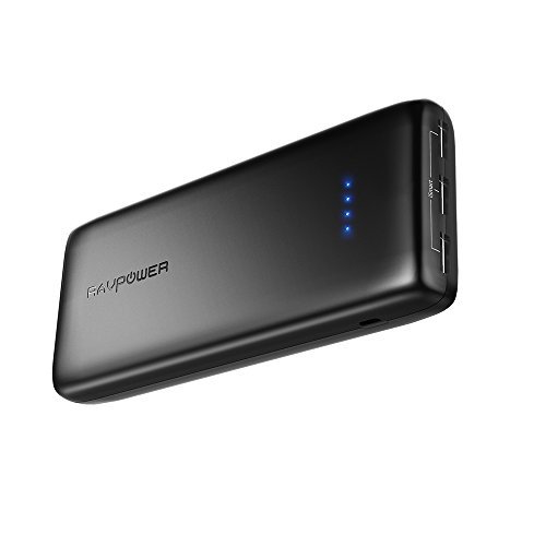 RAVPower 22000mAh Portable Charger, Power Bank 22000 Battery Pack Charger 5.8A Output 3-Port, Triple iSmart 2.0 USB Ports External Battery Charger Compatible with iPhone 11/Pro/Max/ 8/ X/XS