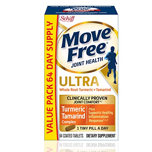Move Free Ultra Turmeric Curcumin & Tamarind Joint Support Supplement - Supports Healthy Inflammation & Clinically Proven Joint Comfort in 1 Tiny Pill, 64 Tablets (64 servings)*