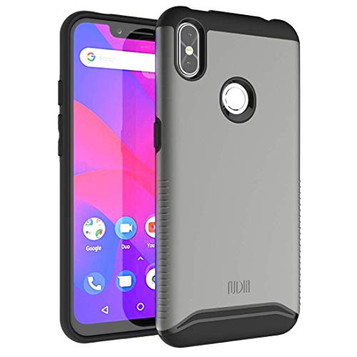BLU R2 Plus 2019-6.2" Case, TUDIA Slim-Fit Heavy Duty [Merge] Extreme Protection/Rugged but Slim Dual Layer Case for BLU R2 Plus 2019-6.2" (Metallic Slate)