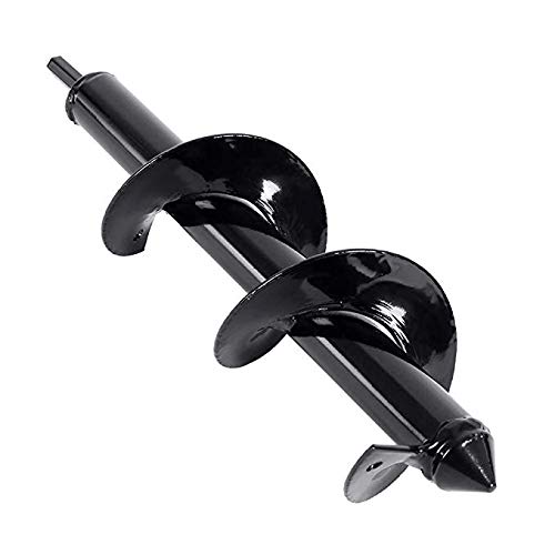 Scorpiuse Garden Grass Plug Plant Flower Bulb Auger 3" x 12" Non-Slip Auger Drill Bit Rust-Proof Rapid Planter- Post or Umbrella Hole Digger for Hex Drive Drill (3x12inch)