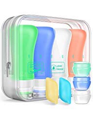 New Travel Bottles Approved Containers, 3oz Silicone Leak Proof Travel Accessories Toiletries and Camping Accessories… (Style 1)