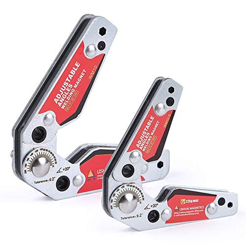 LISHUAI New Adjustable Angle(20°~200°) Welding Magnet,Magnetic Welding Holder,Welder Tool Accessories (Medium)
