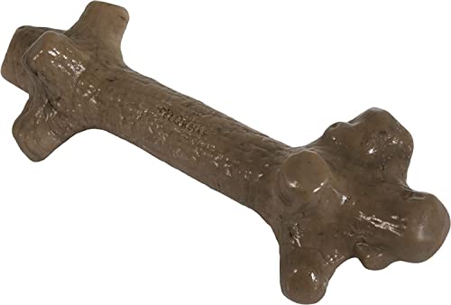 Pet Qwerks BarkBone Stick Dog Chew Toy, Peanut Butter, Large for Medium Breed Dogs