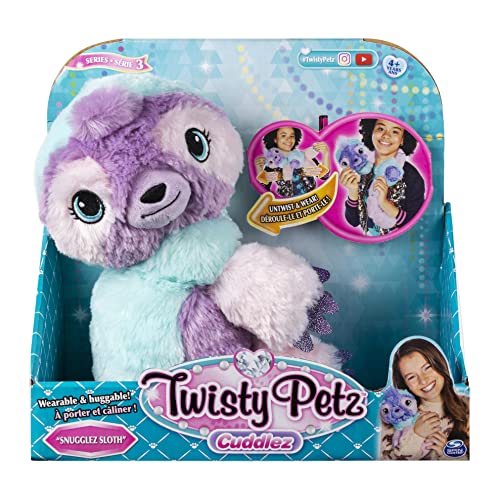Twisty Petz Cuddlez, Snugglez Sloth Transforming Collectible Plush for Kids Aged 4 and Up