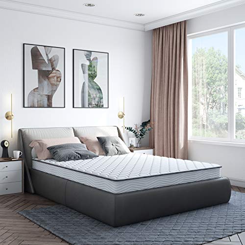 Classic Brands Emory Bonnel Innerspring Firm 6-Inch Mattress | Bed-in-a Box Twin