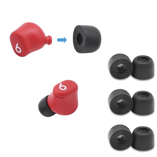 Comply TrueGrip Pro Premium Memory Foam Earphone Tips for True Wireless Earbuds - Secure Fit Tips with TechDefender (Large, 3 Pairs)