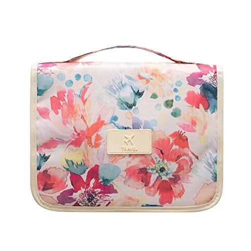 Toiletry Case,Mossio Floral Handy Small Toothbrush Holder for Bathroom Shower White Baroque