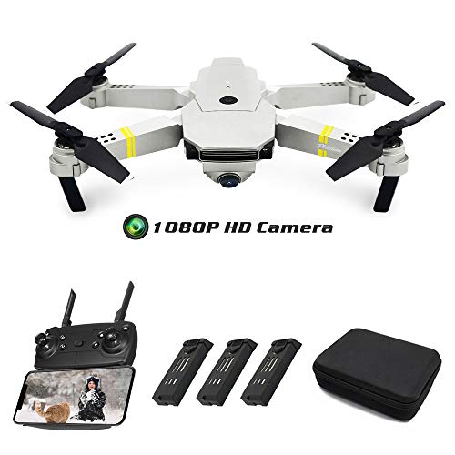 Global Drone Drones with Camera 1080P HD, GD88 PRO, Selfie Pocket Drone with Altitude Hold, One Key Take Off/Landing, Wi-Fi FPV Quadcopter Drones for Adults, Beginners