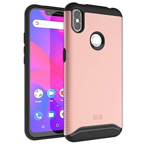 BLU R2 Plus 2019-6.2" Case, TUDIA Slim-Fit Heavy Duty [Merge] Extreme Protection/Rugged but Slim Dual Layer Case for BLU R2 Plus 2019-6.2" (Rose Gold)