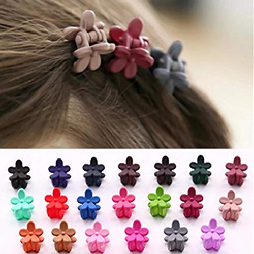 Foshin 50 PCS New Girls Fashion Cute Floral Shape Headband Hair Clip Head Piece Clips