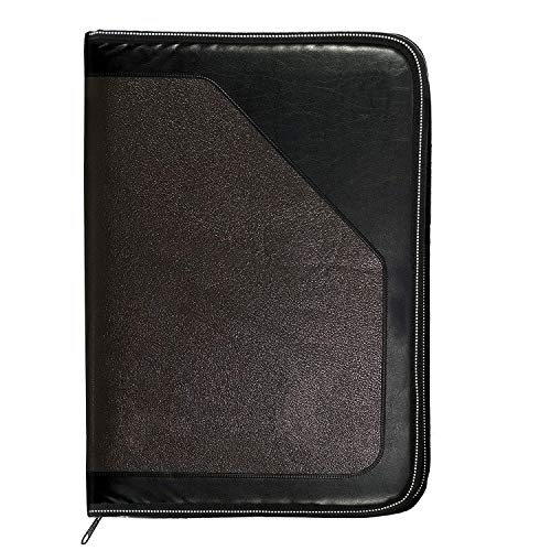 TULMAN 24 Sleeves PU Leather Multipurpose File Folder A4 Size Professional Executive Document Certificate Holder for Men & Women - 38 x 26 cm