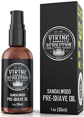 Book Cover Pre Shave Oil for Men - Best Shaving Oil with Sandalwood for Safety Razor, Straight Razor - For the Smoothest, Irritation Free Shave