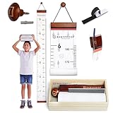 Growth Chart for Kids by Baby Proof - Measuring Height Chart and Kids Decor! Meaningful Memories Through Kid Size Chart Measurement. Pastel Arrows Growth Chart Ruler for Wall with Wooden Keepsake Box
