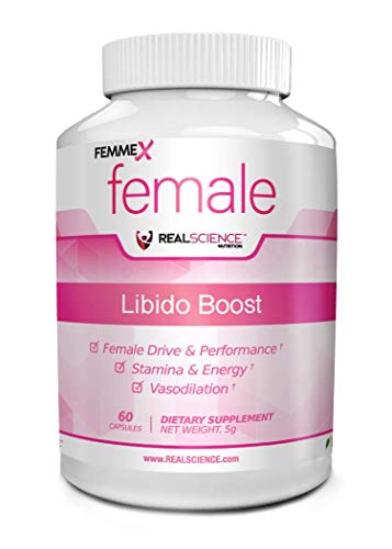FemmeX Libido Enhancer for Women | Female Libido Supplement Capsules for Drive, Performance, Strength, Stamina, Energy, and Improved Sleep | Grape Flavor - 60 Capsules