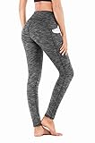 IUGA High Waist Yoga Pants for Women, Tummy Control Leggings with Pockets, 4 Way Stretch Workout Leggings for Women