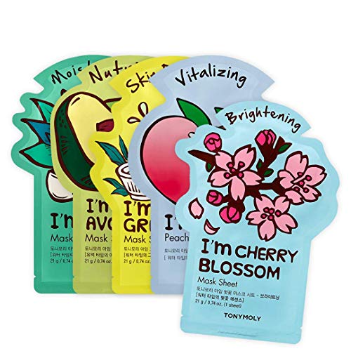 Tonymoly I'm Real Hydration Sheet Mask Set, Pack of 5
