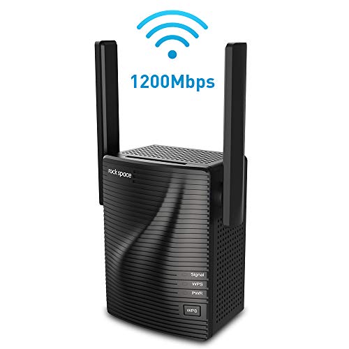 WiFi Extender- WiFi Range Extender Up to 1200Mbps, WiFi Signal Booster, 2.4 & 5GHz Dual Band WiFi Repeater with Access Ethernet Port, 360Â° Full Coverage, Easy Set-Up. (1200Mbps)