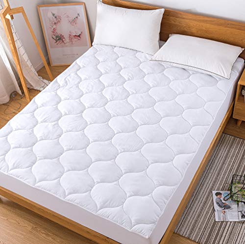 Book Cover Decroom Twin XL Mattress Pad Dorm,Quilted Mattress Protector,Fitted Sheet Matress Cover,Twin XL